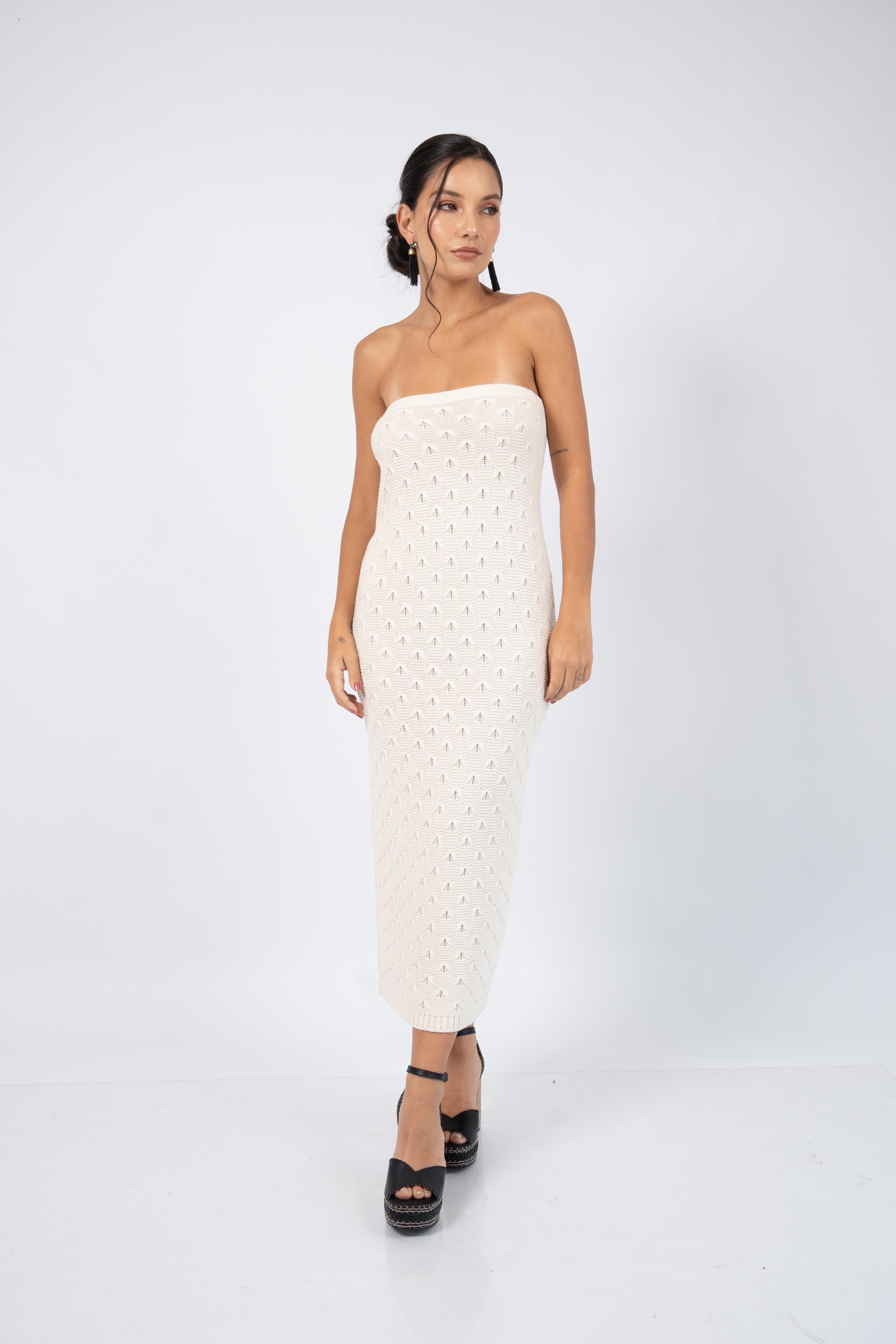 BOW KNIT DRESS