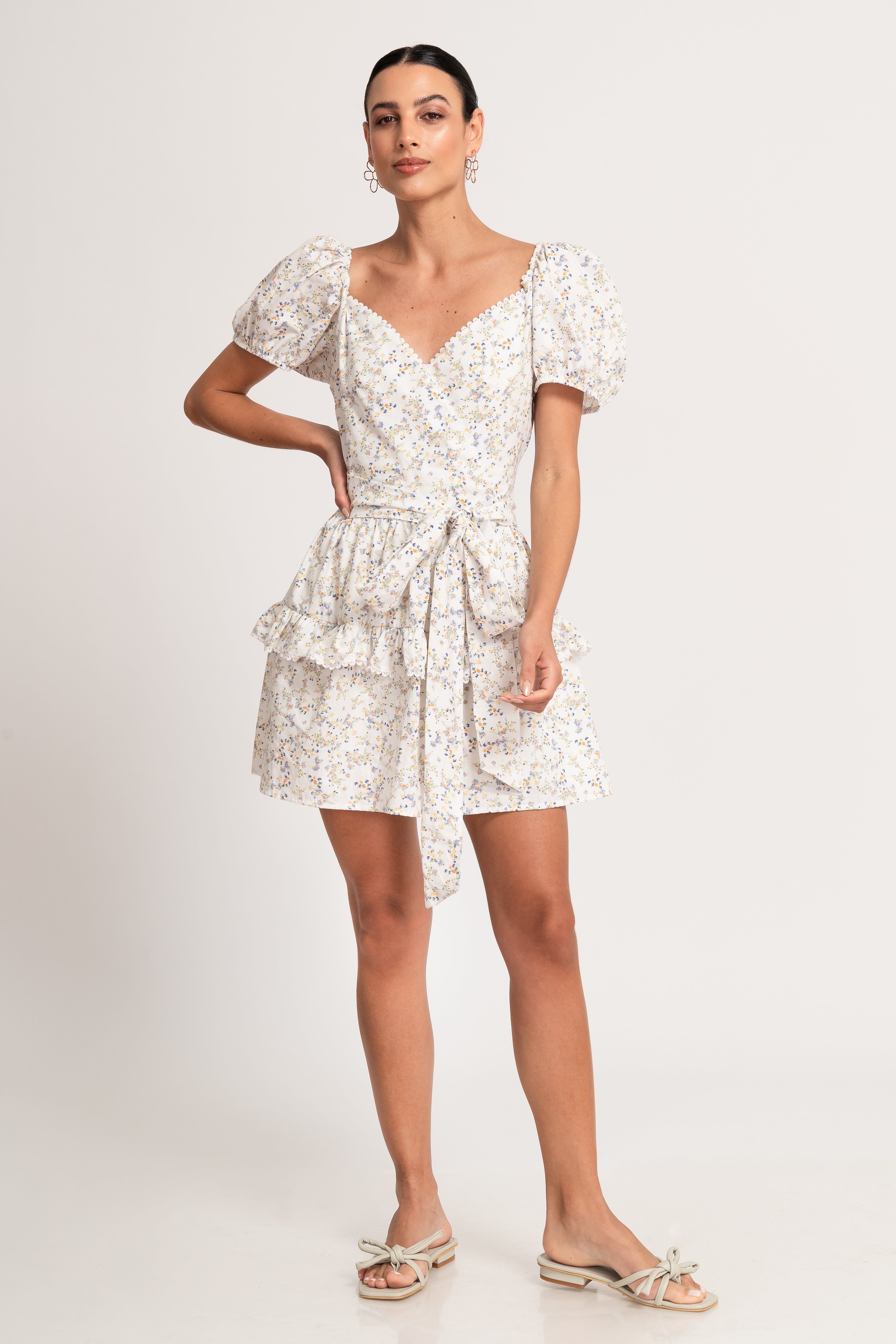 RUFFLE MINI DRESS